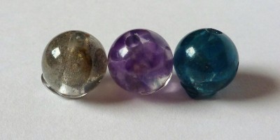 gemstones in resin beads